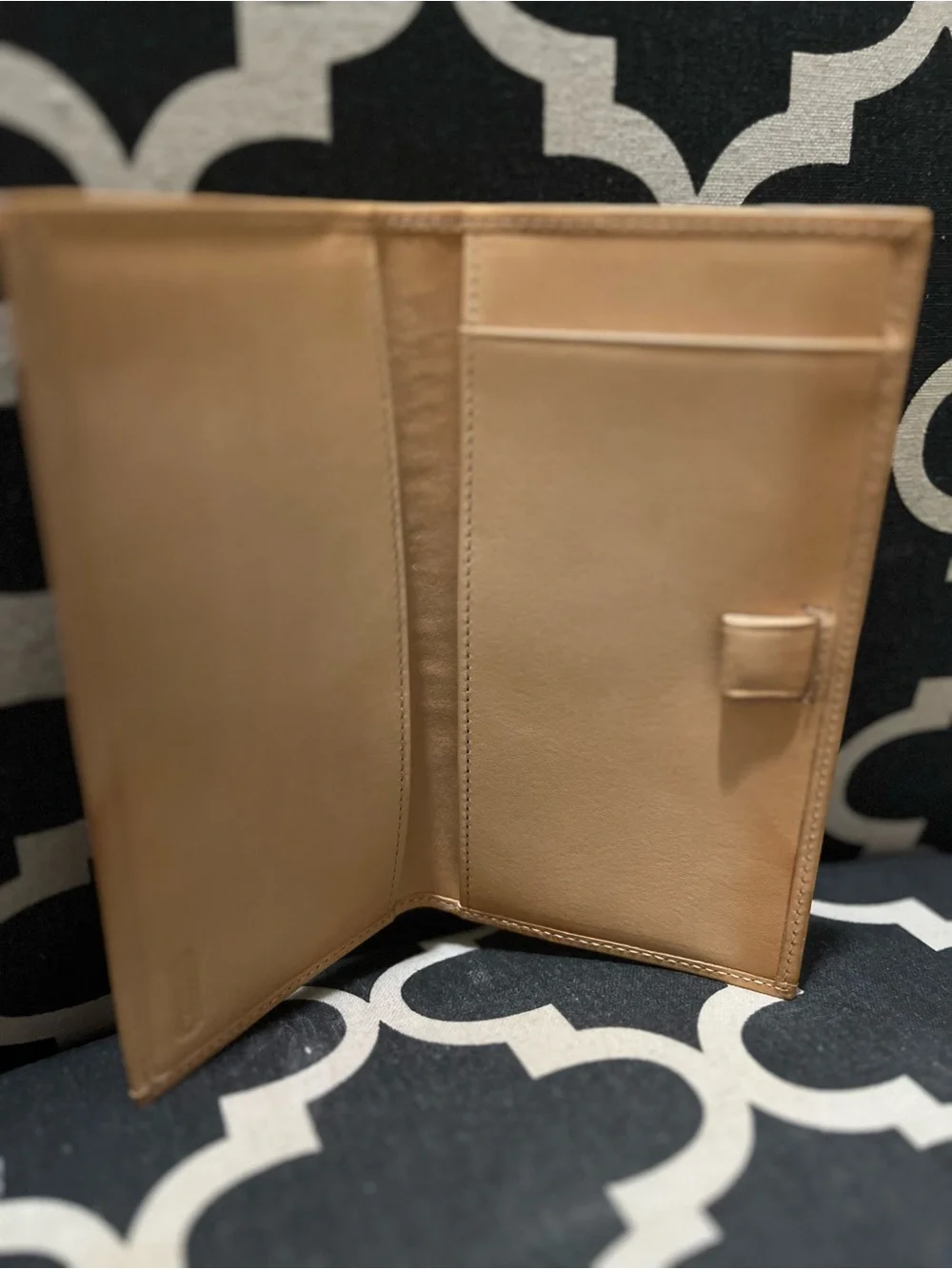 Coach Brown & Tan Signature Canvas large Wallet and checkbook set
